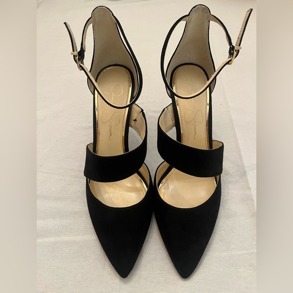 ✨ Jessica Simpson Black and Gold Heels ✨ - Picture 6 of 11